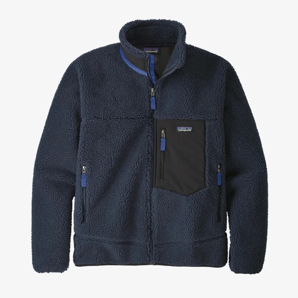 Men's PATAGONIA Nena Jacket in navy blue - high pile